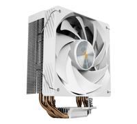 Dissipatore per CPU Mars Gaming MCPU-X4 con potenza 230W - Ventola PWM da 120mm - 4 Heatpipe HCT - Alette in alluminio - 120x68x154mm - Bianco
