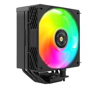 Dissipatore per CPU Mars Gaming MCPU-X5ARGB con potenza di 280 W - Ventola PWM da 120 mm - Illuminazione ARGB - 5 heatpipe HCT - Nero