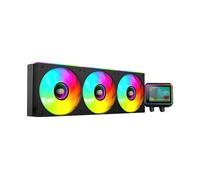 Mars Gaming ML-VISIONII360 Raffreddamento Liquido AIO 600W TDP, Schermo IPS 2,8" 360º, Pompa 4ª Gen Opti-Chamber con Base in Rame e Microcanali, 3x Ventole 120mm ARGB Infinity Mirror, Nero