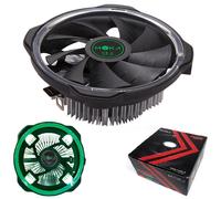 DISSIPATORE PER CPU MYKA MK-CPUF-GR Ventola 12 Halo LED AMD/INTEL colore Verde