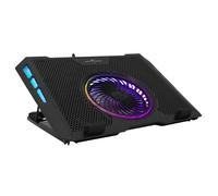 Dissipatore USB notebook 17.3 pollici supporto Aurora ventole LED blu ergonomico