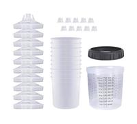 dissot 1set spruzzatore serbatoio vernice spruzzatura miscelazione tazza 600ml usa e getta tipo tazza di misurazione H/O Quick Cup