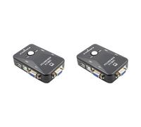 dissot 2X KVM Switch 2 Porte VGA Switch USB 2.0 KVM Mouse Switcher Tastiera 1920X1080 Box Sharing Switch Vga Splitter