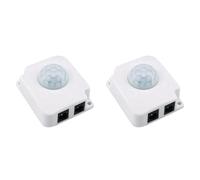 dissot 2X PIR Sensore di Movimento Interruttore Della Luce Ad Alta Sensibilità DC 12V 24V Infrarossi Interruttore Sensore di Movimento per Luce di Striscia LED