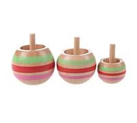 dissot 3 x trottola in legno 3 misure per bambini