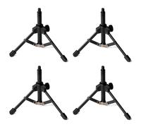 dissot 4X Supporto per Microfono da Tavolo Pieghevole con Treppiede per Podcast, Chat Online, Conferenze, Conferenze, Riunioni e Altro