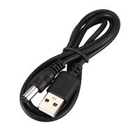 dissot Cavo di alimentazione USB da 5,5 mm/2,1 mm 5 V DC (nero, 75 cm)