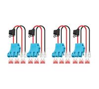 dissot Confezione da 4 connettori per cablaggio 12 AWG di ricambio per batteria Peg-Perego 12 V SLA su veicolo, equitazione con fusibile