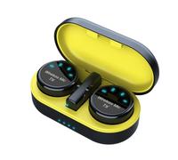 dissot Micro cravatta magnetica senza fili per registrazione audio e video, riduzione del rumore con custodia di ricarica di tipo C