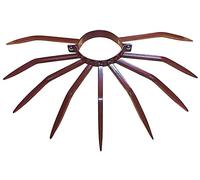 Dissuasore Antifurto con Punte e Controcollare in Acciaio per Pluviali Tubi Esterni Ø120 mm Marrone