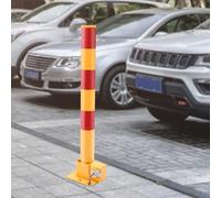 Dissuasore Di Parcheggio Rimovibile Barriera Di Sicurezza A Palo Con Blocco, Sicurezza Blocco Del Parcheggio A Molla Della Colonna Per Hotel/grandi Club (Giallo E Rosso)