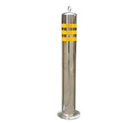 Dissuasore Di Parcheggio Rimovibile Con Montante Anti-collisione In Acciaio Inossidabile Addensato Colonna Fissa Riflettente Dissuasore Di Parcheggio Rimovibile(650x76mm/25.5x3in)