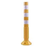 Dissuasore di sicurezza, Cono di delimitazione del traffico, coni di barriera del traffico in PU con bande riflettenti for parcheggi, cantieri edili(Yellow)