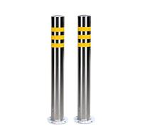 Dissuasore di Sicurezza in Acciaio Inox, Sicurezza Palo di Avvertimento, Fissa Dissuasore Parcheggio, Pali di parcheggio per vialetti, per Strade(2pcs,76x750mm/3x29.5in)