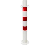 Dissuasore di Sicurezza, Posto di Parcheggio, Barriera di Parcheggio, Posto di Traffico con Collare Riflettente, Picchetto di Segnalazione, per Strade, Metropolitane, Fer, Red And White, 11Pcs