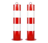 Dissuasore di sicurezza rimovibile con strisce riflettenti e anello di sospensione per parcheggio e segnalazione stradale