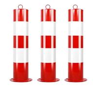 Dissuasore di sicurezza rimovibile con strisce riflettenti e anello di sospensione per parcheggio e segnalazione stradale