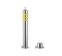 Dissuasore di sicurezza rimovibile in acciaio inox da 76,2 cm, con 4 bulloni di ancoraggio, per vialetti, barriere di parcheggio e soluzioni di sicurezza stradale