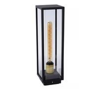Dissuasore Esterno Vetro Metallo Nero IP54 Piccolo 50 CM E27 Wegeleuchte Garten