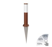 Dissuasore luminoso PORU con picchetto a terra per esterni IP44 39 cm marrone [EEK: D]