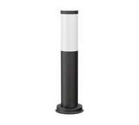 ledscom.de Dissuasore luminoso PORU nero per esterni, acciaio inox, rotondo, 38,5 cm, incl. lampada E27 3,99W extra-bianco caldo 471lm