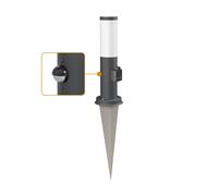 Dissuasore luminoso PORU Sensor con picchetto a terra per esterni 38cm antracite