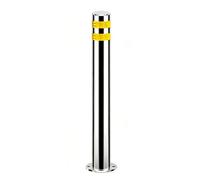 Dissuasore Parcheggio Bollard di sicurezza in acciaio inossidabile, Barriera Di Parcheggio Resistente con Pellicola, per Strade, metropolita(Yellow - 1PCS,60cm/23.6in)