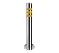Dissuasore Parcheggio Bollard di sicurezza in acciaio inossidabile, Segnalazione Visibile E Protezione Stradale, per marciapiedi, Piste ciclabili e Cantieri edili(Yellow - 1PCS,75cm/29.5in)