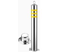 Dissuasore per parcheggio auto, 1 pz Coni for cantieri edili in acciaio, pali di demarcazione del traffico, strada in inossidabile, rimovibili e versatili(80cm/31.5in)