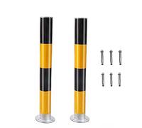 Dissuasore per parcheggio auto, Pali delimitatori del traffico in acciaio, cono di canale, 2 pali riflettenti alti 29,5 pollici, autoportanti, sicurezza