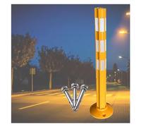 dissuasore per parcheggio, Palo di sicurezza for vialetti d'accesso resistente, giallo, con base rimovibile, for attrezzature/scuole vicine a pericoli(1 pack)