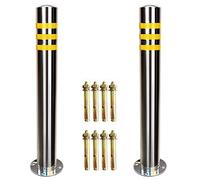 dissuasore per parcheggio, Parcheggio in acciaio inossidabile con base for cantieri edili, gestione delle strutture, garage(89x750mm)