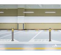 dissuasore per parcheggio, Parcheggio in acciaio inossidabile con base for cantieri edili, gestione delle strutture, garage(89x750mm)