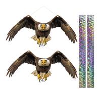 Dissuasore Per Piccioni, Dissuasori Per Piccioni, Dissuasori Per Uccelli, Scaccia Piccioni, Repellente Piccioni, Anti Piccioni Balcone, Cartone Piatto Gufo Spaventa Piccioni 2 Pezzi