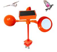 Dissuasore per uccelli riflettente, dispositivo solare rotante a 360° con base ispessita, dissuasore per piccioni da 12 pollici impermeabile e antifulmine per giardino, cortile, fattoria, tetti (B)