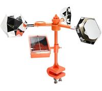 Dissuasore per Uccelli Riflettente, Dispositivo Solare Rotante a 360° con Base Ispessita, dissuasore per piccioni da 12 Pollici Impermeabile e antifulmine per Giardino, Cortile, Fattoria, tetti