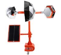 Dissuasore per Uccelli Solare Riflettente Autunnale, Rotazione Vento | Plastica, Cuscinetto ad Alta Velocità e Cassa Sonora, per Piantine e Alberi da Frutto