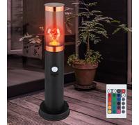 Dissuasore Piantana Lampada Parete Sensore di Movimento Dimmerabile Rame RGB LED [EEK: F]