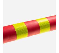 Dissuasore riflettente da 90 cm for il controllo del traffico - Colonna in EVA resistente for parcheggi, cantieri edili e gestione del traffico stradale(Red,5pcs)