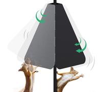 Dissuasore Scoiattoli Doppia Difesa con Molla per Pali(A) | Molla integrata, movimento oscillante, blocca salti da per terra, per doppia difesa attiva, protezione totale
