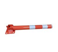 Dissuasore sicurezza pieghevole parcheggio, blocco pesante con strisce riflettenti per passerelle su piste ciclabili, antiruggine impermeabile per vialetti(Red)