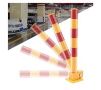 Dissuasore sicurezza pieghevole parcheggio, blocco pesante con strisce riflettenti per passerelle su piste ciclabili, antiruggine impermeabile per vialetti(Yellow)