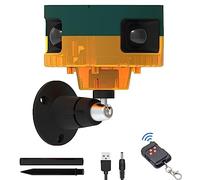 Dissuasore solare per predatori - Rilevatore di movimento a 360° con luce stroboscopica a LED, 13 suoni integrati, sirena potente da 129 dB per casa, fattoria (1)