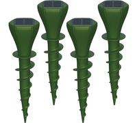 Dissuasore solare per talpe, dispositivo deterrente Gopher con motore vibrante e picchetto a spirale per trapano, impermeabile IP65, per prato, giardino, cortile, parassiti, allontanare arvicole e