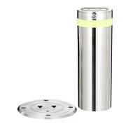 Dissuasori di Sicurezza dell'acciaio Inossidabile, Barriera Resistente di Sicurezza con Maniglia, Colonna Avvertimento, Barriere Passi Carrai, Coni Riflettente(13.3 * 60cm/5.2 * 23.6in)