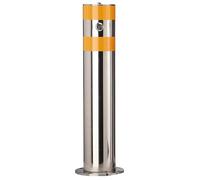 Dissuasori di Sicurezza dell'acciaio Inossidabile, Barriera Resistente di Sicurezza con Maniglia, Dissuasore parcheggio 60 cm, Avvertimento Pali(1pcs)