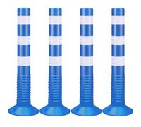 Dissuasori di Sicurezza di 75 cm, Dissuasore Stradali in Plastica Flessibile, Coni di Delimitazione del Traffico, Barriera per Vialetti, Confezione da 2 4 6(Blue,4pcs)