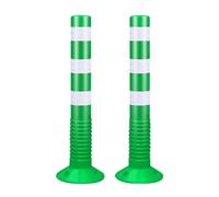 Dissuasori di Sicurezza di75 cm, Dissuasore Stradali in Plastica Flessibile, Coni di Delimitazione del Traffico, Barriera per Vialetti, Confezione da 1 2 3 4 5 6(Green,2pcs)