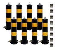 Dissuasori di Sicurezza per barriere di parcheggio, Dissuasore di Barriera di Sicurezza Con Pellicola Riflettente per costruzione e le aree sensibili al traffico(Yellow - 8 PCS,50cm/19.7in)