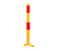 Dissuasori di sosta, Barriere di parcheggio in metallo for l'accesso al vialetto, ideali for il controllo del traffico, palo sicurezza for una maggiore visibilità(Yellow (1pcs))
